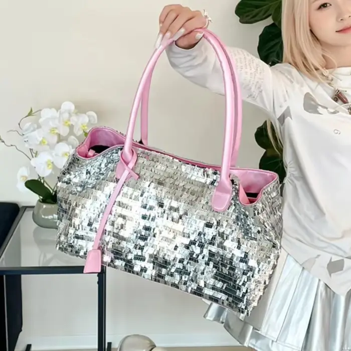 Sacs fourre-tout de soirée à paillettes pour femmes