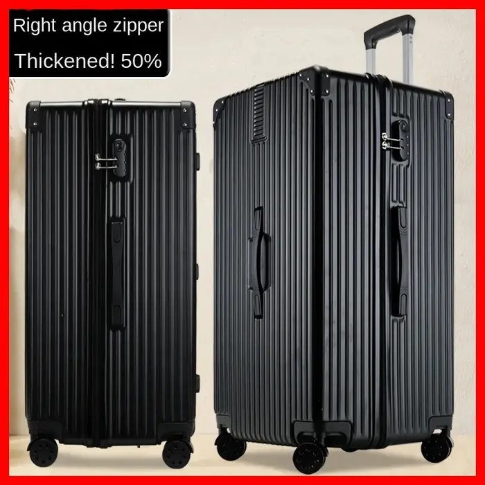 Valise de voyage épaisse pour bagages unisexe Extra Large de 60/100 pouces, avec serrure TSA de gran