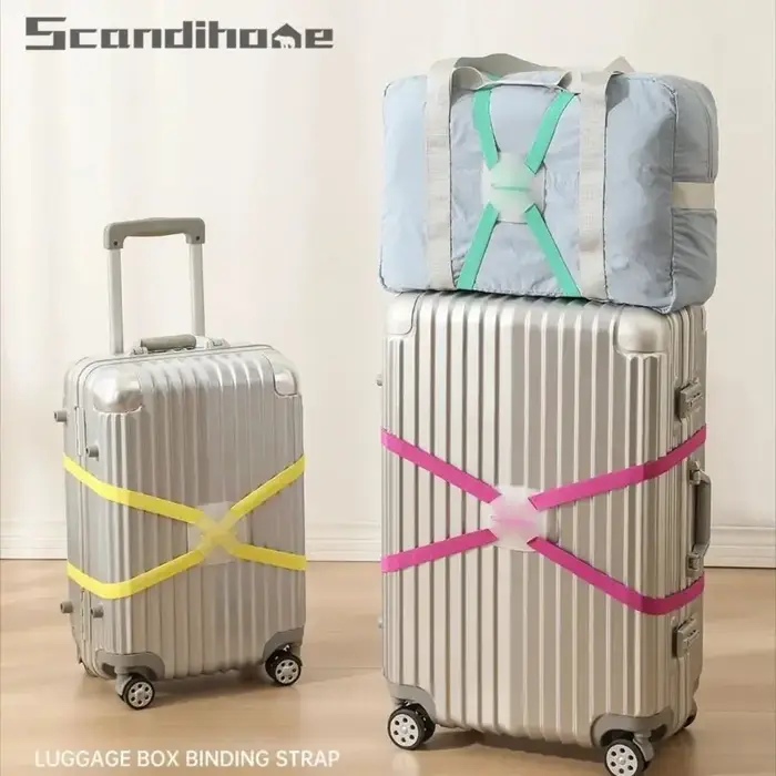SCANDIHOME sangle de bagage de voyage ceintures de valise réglables bagages croisés