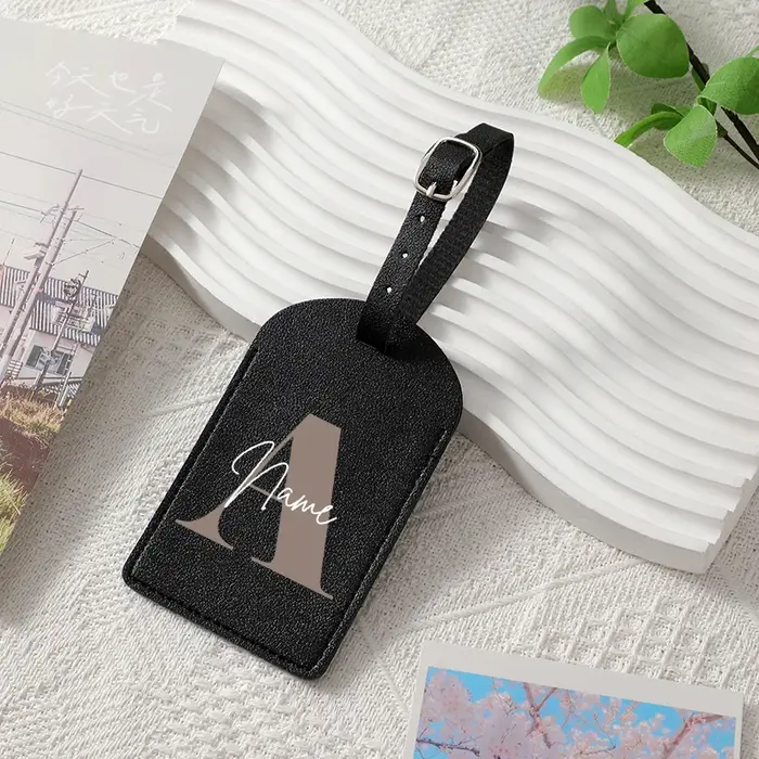 A-Z initiale nom personnalisé étiquette de bagage 26 lettres nom