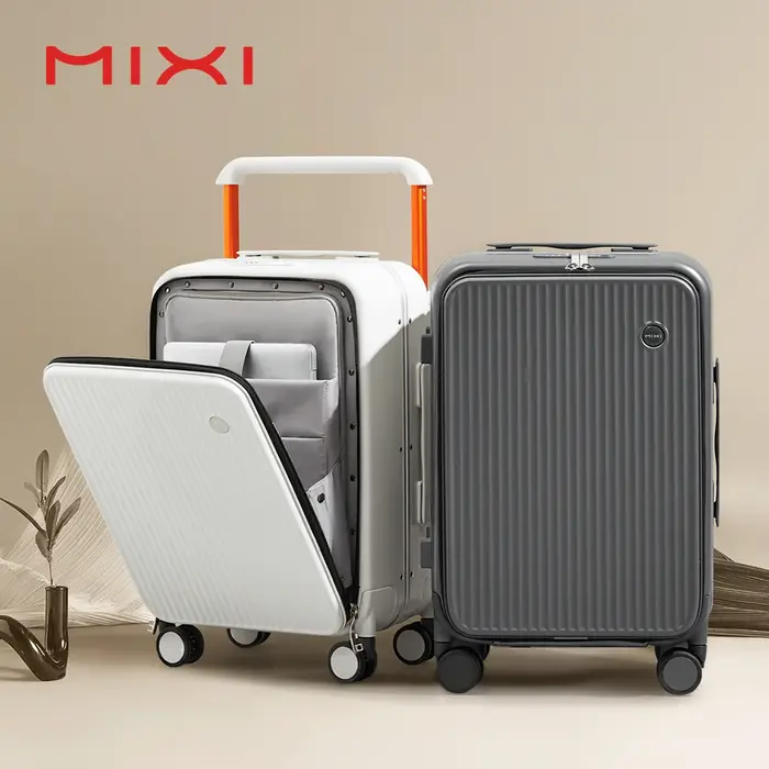 Mixi valise de poche avant pour ordinateur portable valise de voyage à poignée large hommes 20'' bag