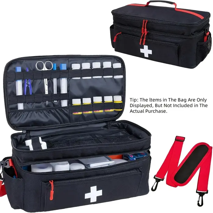 Sac de voyage pour médicaments, trousse de premiers secours, sac de rangement pour médicaments, boît