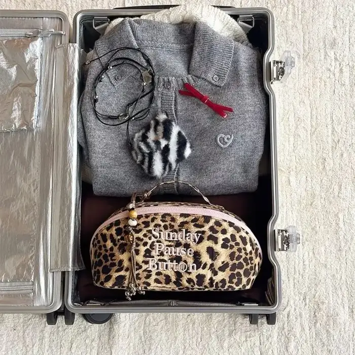 Sac fourre-tout léopard vintage tendance