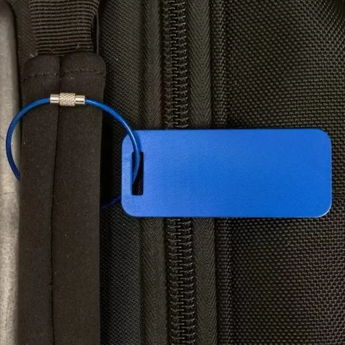 Étiquettes de bagages en métal personnalisées
