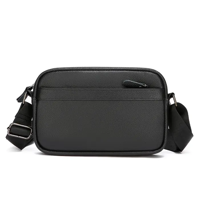 Sac à bandoulière pour homme, petit format, en cuir de vache véritable de haute qualité, sac à main