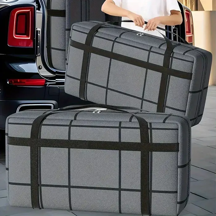 3/1 pièces énormes sacs mobiles durables 180L 40L 90L grand sac de rangement robuste sac à dos de voyage sangle poignées solides fermetures éclair grands fourre-tout