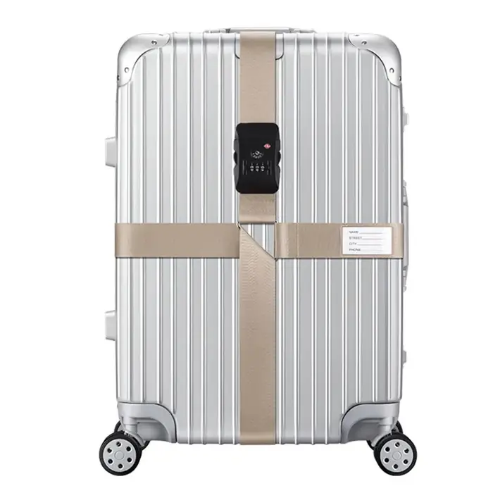 TSA mot de passe douane serrure bagages ceinture croisée réglable valise de voyage bande bagages val