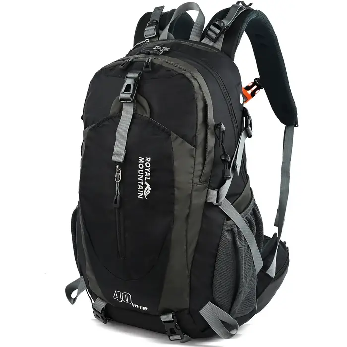 Sac à dos de randonnée et de camping 40L avec planche dorsale pour hommes et femmes, sacs à dos de t