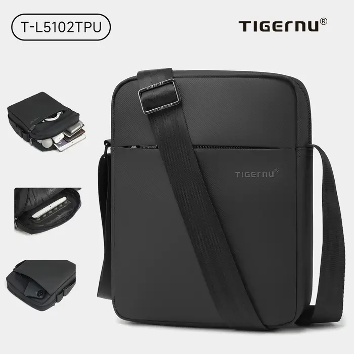 Tigernu sacs à bandoulière pour hommes sacs de messager pour sacs à bandoulière en TPU sac de mode m