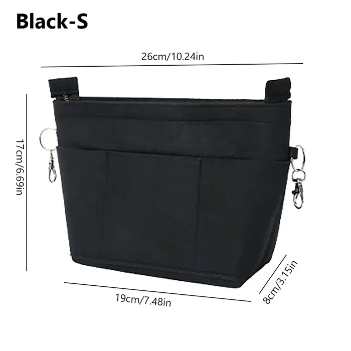 Sac à main en feutre, doublure d'insertion, multi-poches, grande capacité, Support de sac Portable, 