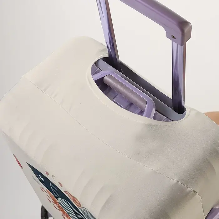 Housse de protection pour bagages à motif de vagues japonaises Koi