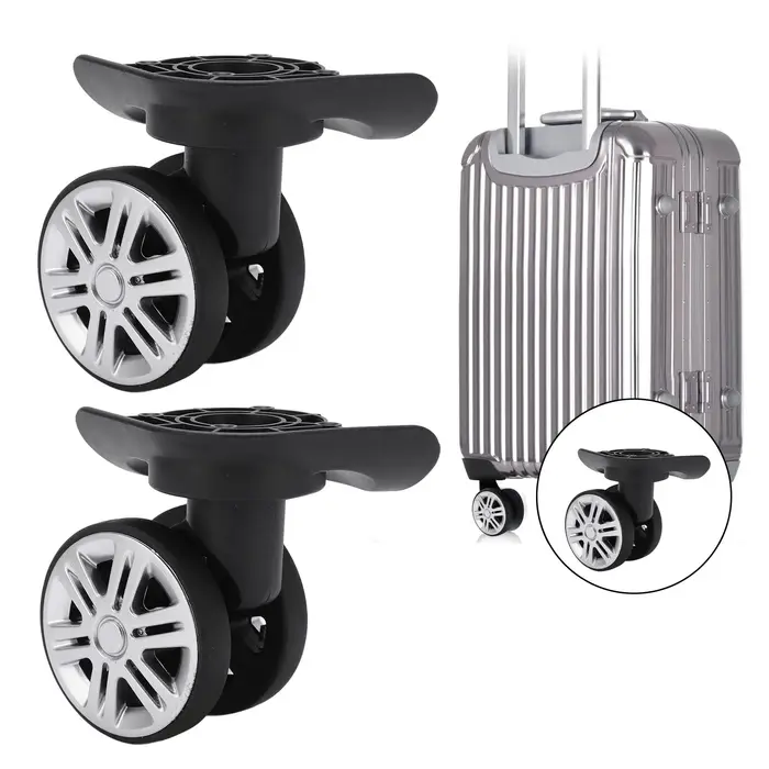 1 Paire de Roues Pivotantes pour Valise