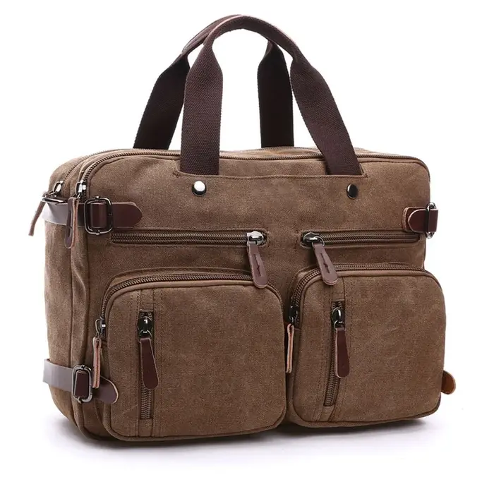Sac de voyage classique pour hommes, valise à bandoulière, fourre-tout, grande poche, porte-document