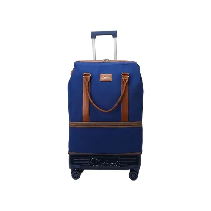 Sac de voyage pliable et extensible avec poignée, valise Internet Celebri Lage avec roues détachable