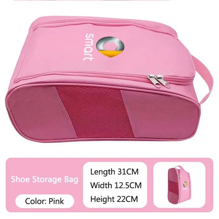 Sac de rangement pour chaussures de sport en tissu, avec emblème de voiture, pour voyage, compatible