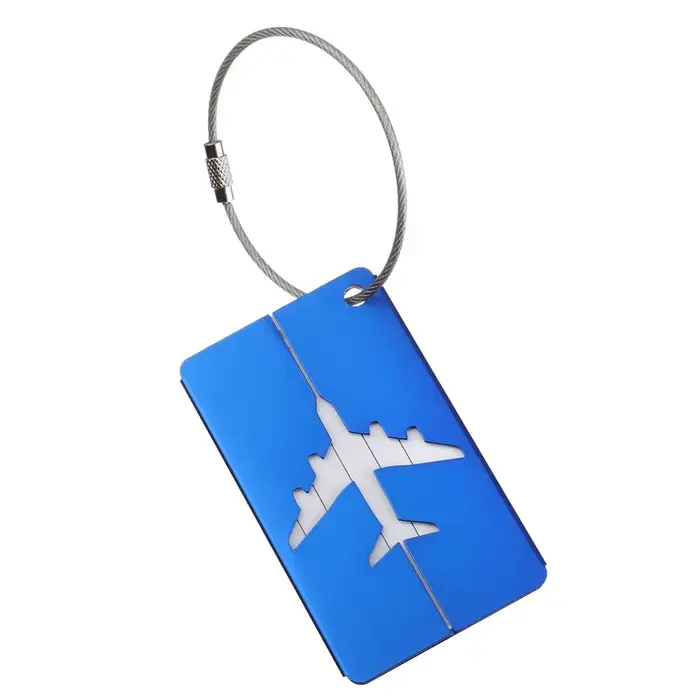 Étiquettes Réutilisables en Métal pour Bagages de Voyage