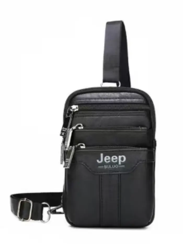 JEEP BULUO - Sac banane multifonctionnel pour homme, petit sac de poitrine ou de jambe, nouvelle ten