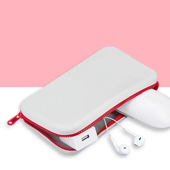 Petit sac de rangement carré en Silicone pour cosmétiques