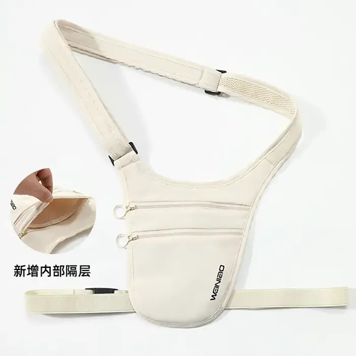 Sac banane de voyage anti-RFID pour homme, sac de ceinture antivol ultra-fin et étanche, nouvelle po