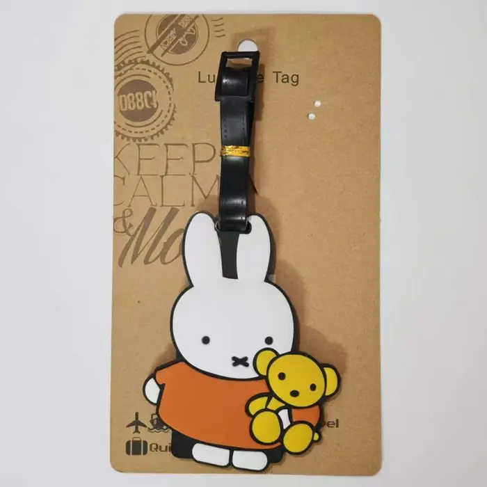 Nouvelle étiquette de bagage Miffy, pendentif anti-perte pour valise, design créatif et mignon, pers