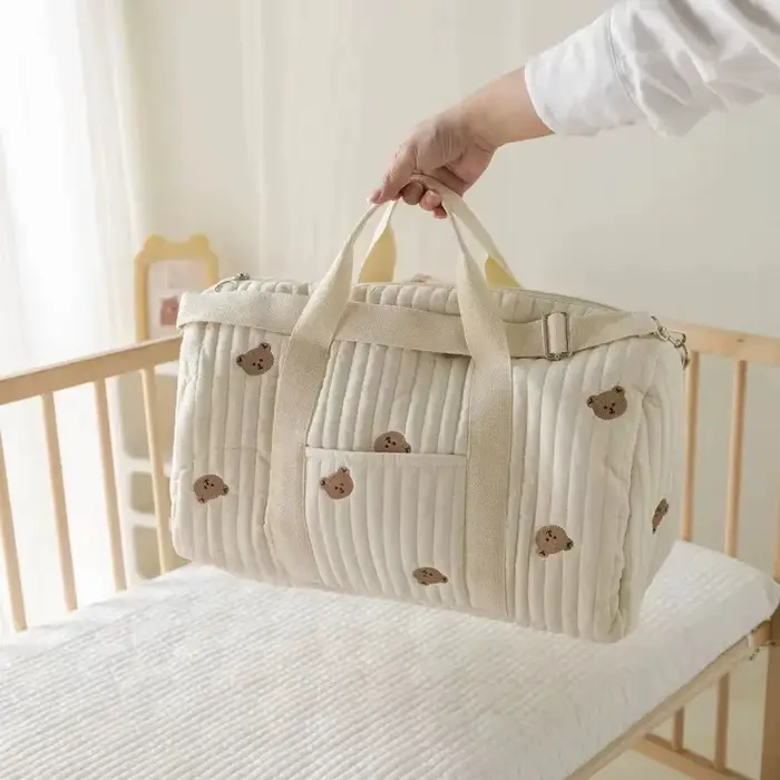 Sac maman grande capacité – Sac à couches multifonctionnel et fourre-tout de voyage pour femmes