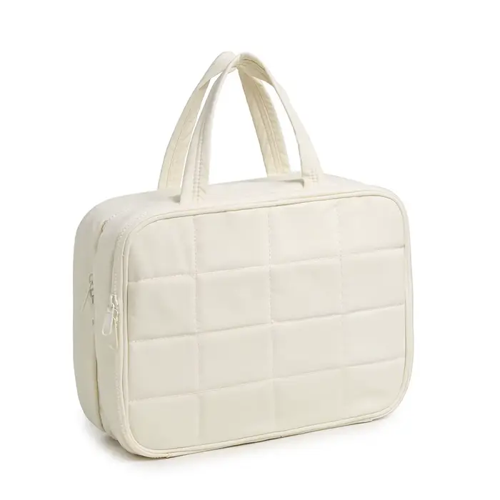 Trousse de toilette, pochette de rangement portable à suspendre avec crochet