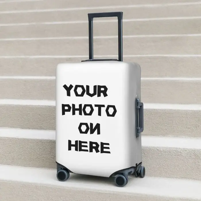 Housse de valise personnalisée, protection élastique pour bagages d'affaires et de vacances