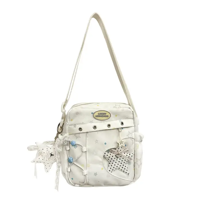 Sac bandoulière tendance pour femme 2026 – Nouveau sac à l'épaule en nylon multi-poches, style color