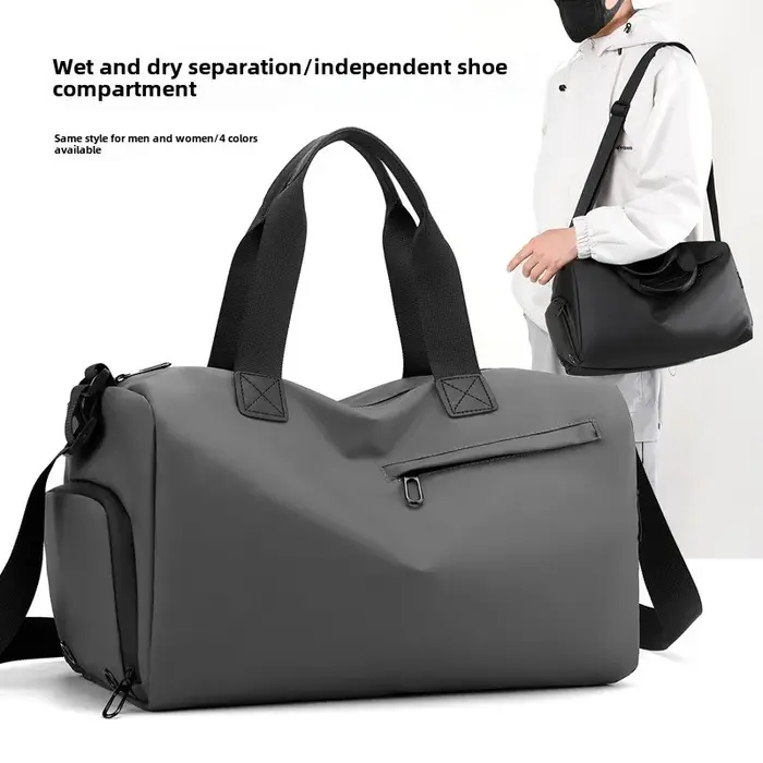 Sacs de sport de voyage avec séparation sec/humide, sac à bandoulière, sac à dos de yoga et fitness, sacs de voyage pour hommes et femmes, sac à main de sport étanche