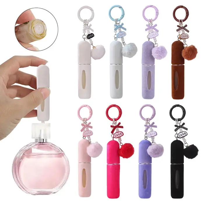 Pochette à parfum en peluche portable