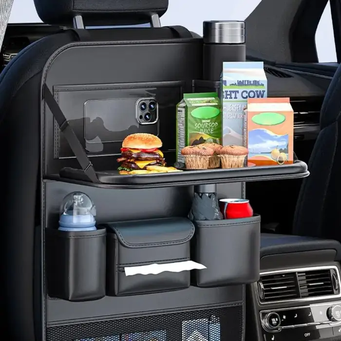 Arrière siège voiture avec bureau rabattable