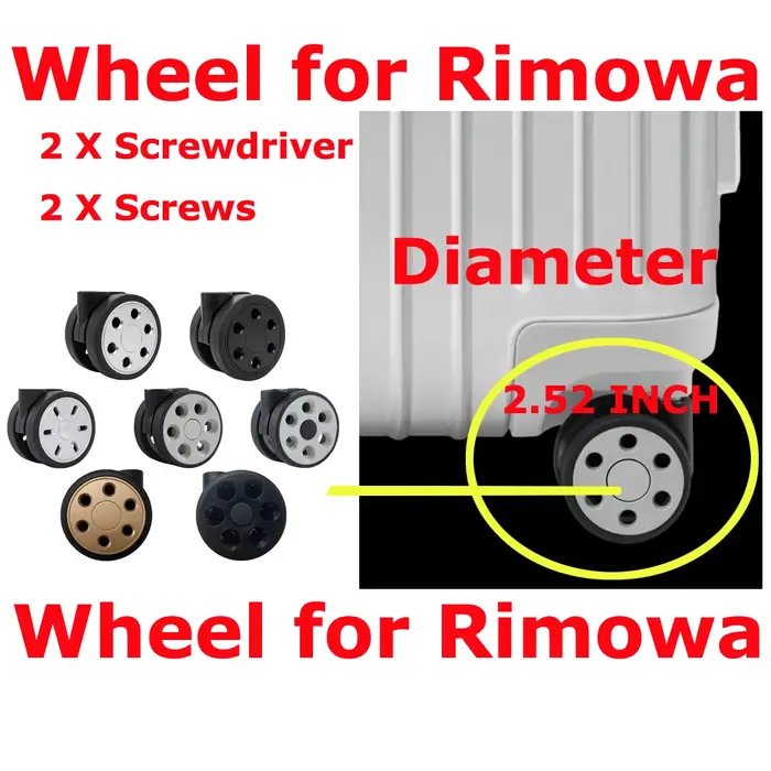 Roues de remplacement pour valises Rimowa