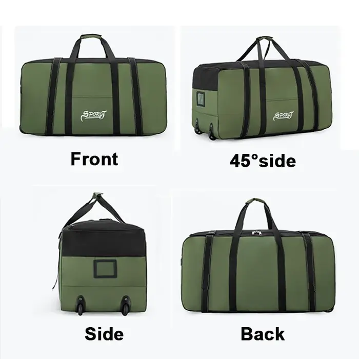 Sac de voyage à roulettes unisexe