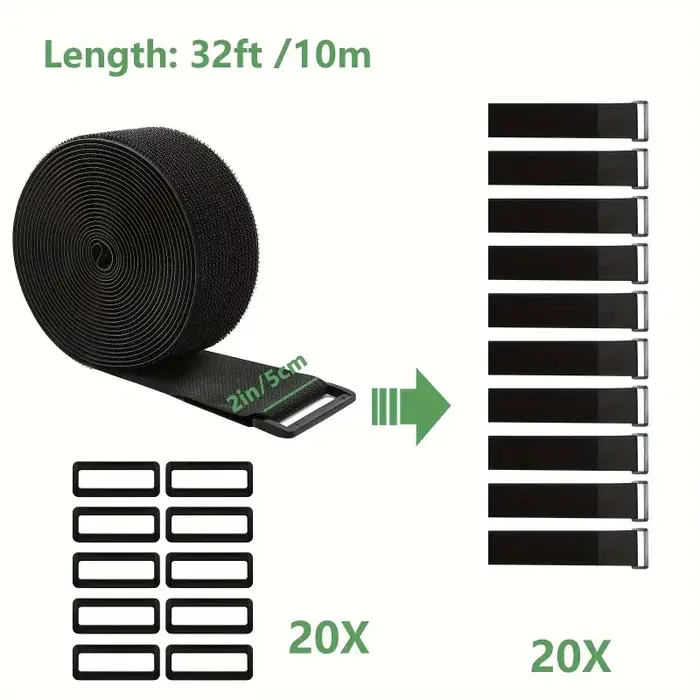 Sangles de câble robustes avec boucles