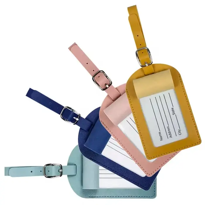 Étiquette de bagage de voyage en avion