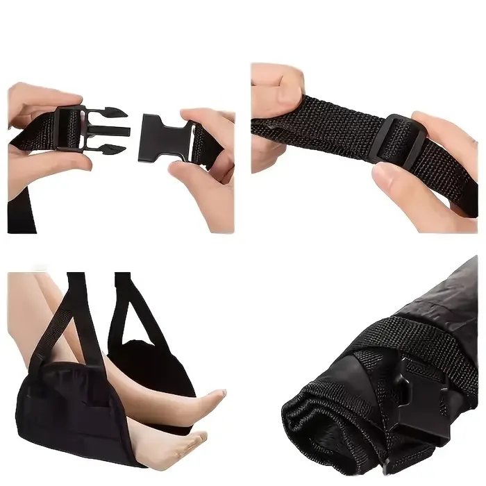 1 accessoire de voyage : repose-pieds portable et simple pour avion