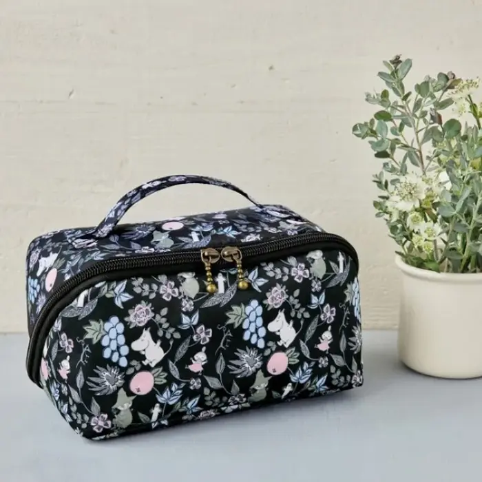 Sac à cosmétiques de grande capacité imprimé élégant et charmant Moomin