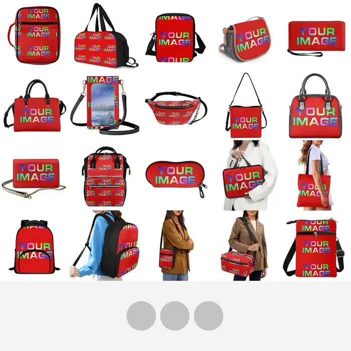 Sac à Main Personnalisé de Dessin Animé avec Nom d'Image