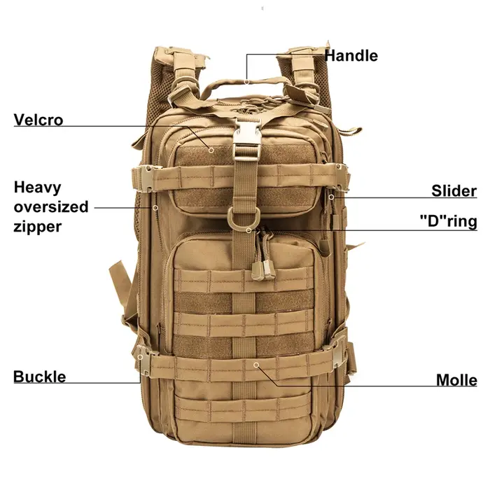 LQARMY hommes Mochilas sac à dos tactique 30L Nylon extérieur sac à dos étanche randonnée Camping Mochila Tatica Militar sacs de chasse