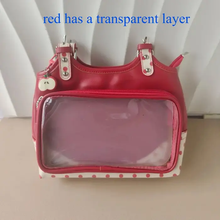 Doux Transparent Ita sacs pour Femme point imprimé pomme Sac à bandoulière sous les bras Bolso beau 