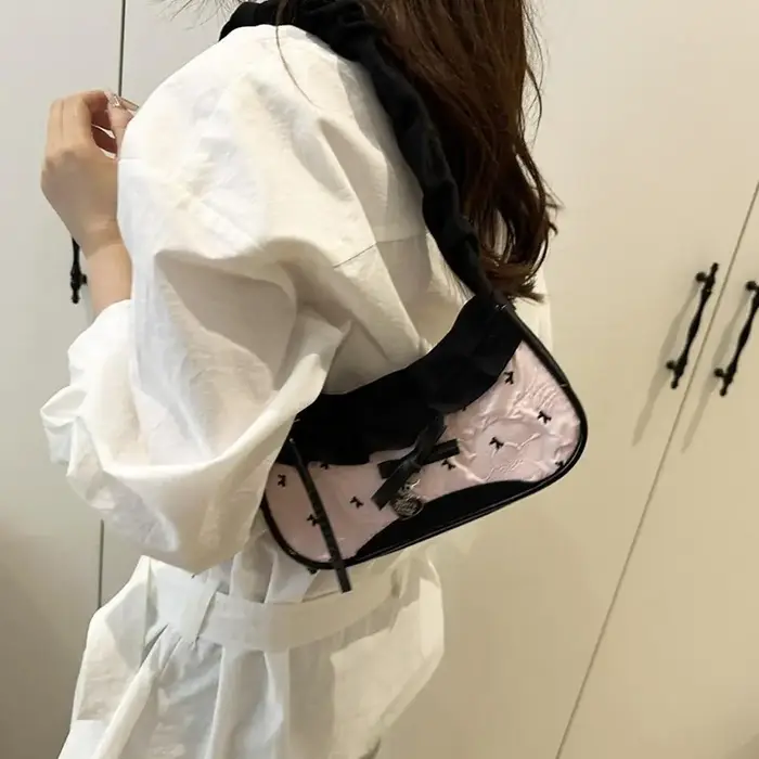 Nouveau mignon sac sous les bras à carreaux Cowboy doux femmes Simple et frais Y2k mode sac à bandoulière décontracté cadeau pour Friengds