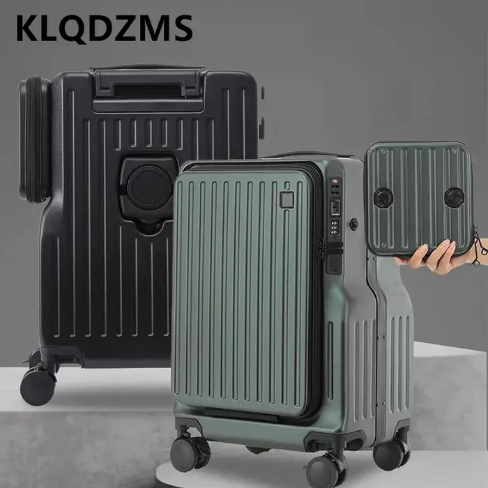 KLQDZMS Valise cabine pour ordinateur portable 20 pouces en ABS+PC