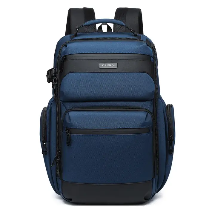 Ozuko – sac à dos étanche multifonctionnel pour hommes, sac à dos pour ordinateur portable 15.617.3
