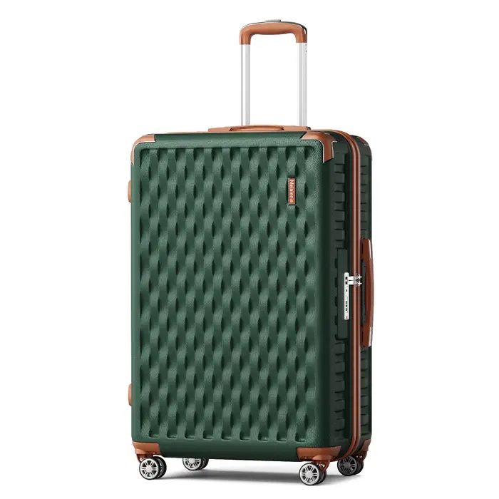 Bagage Melalenia, valise ABS à coque rigide avec serrure TSA avec roue rotative, bagage moyen léger 