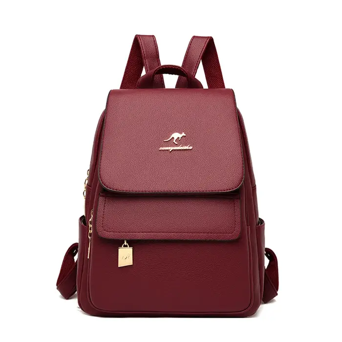 Sac à dos en cuir de grande capacité pour femme, sac à dos de voyage pour adolescentes, sacs initiés