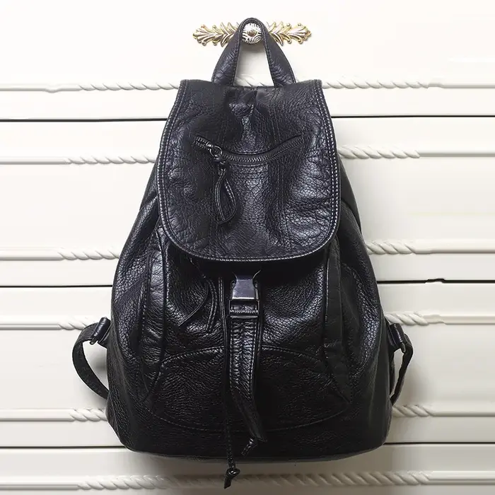 Sac à dos en cuir de luxe pour femmes, sac à dos de travail, voyage, mode dames, pour affaires et co