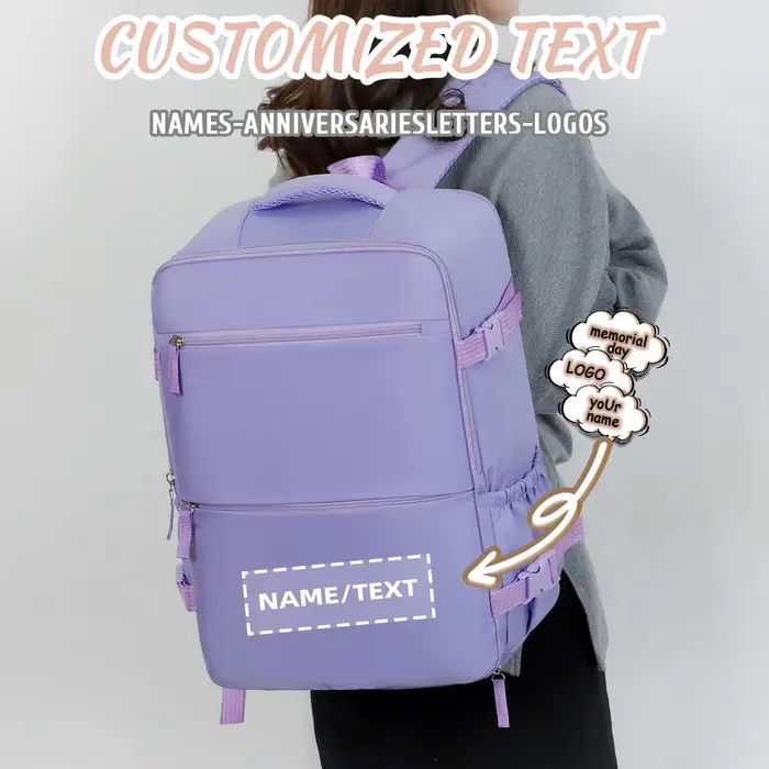 Sac à dos de voyage transfrontalier personnalisable avec logo pour femmes