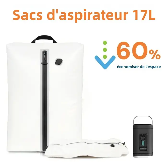 Sacs de compression sous vide pour vêtements, organisateurs de bagages, cubes de rangement pour valises, accessoires de voyage, emballage pour les vacances