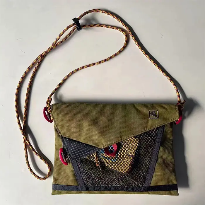 Sac à bandoulière unisexe ultra-léger, sac messager de voyage d'équitation de couleur contrastée en 