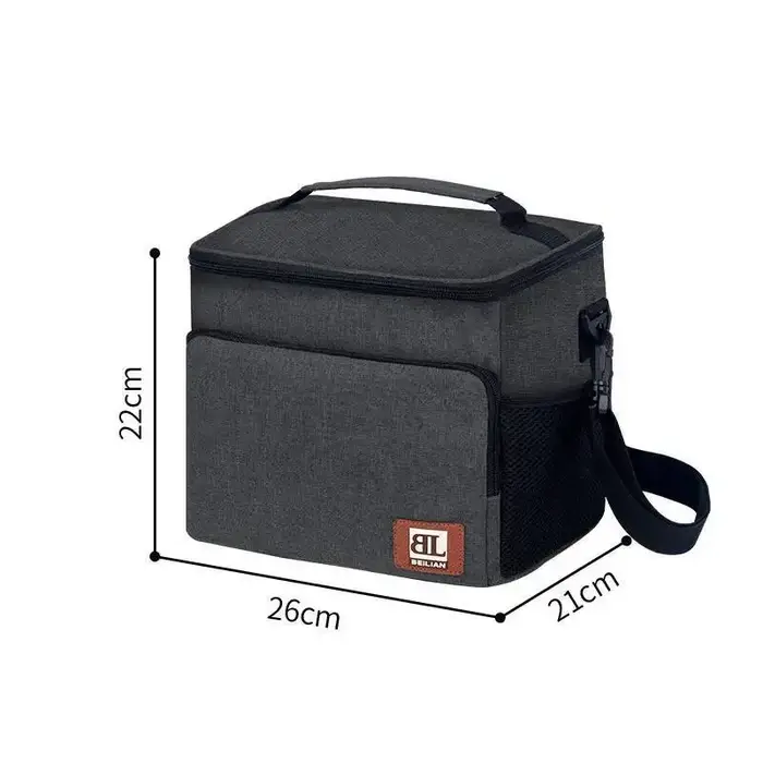 Sac de boîte à déjeuner de bière de grande capacité en plein air, sac à main de glace de stockage au